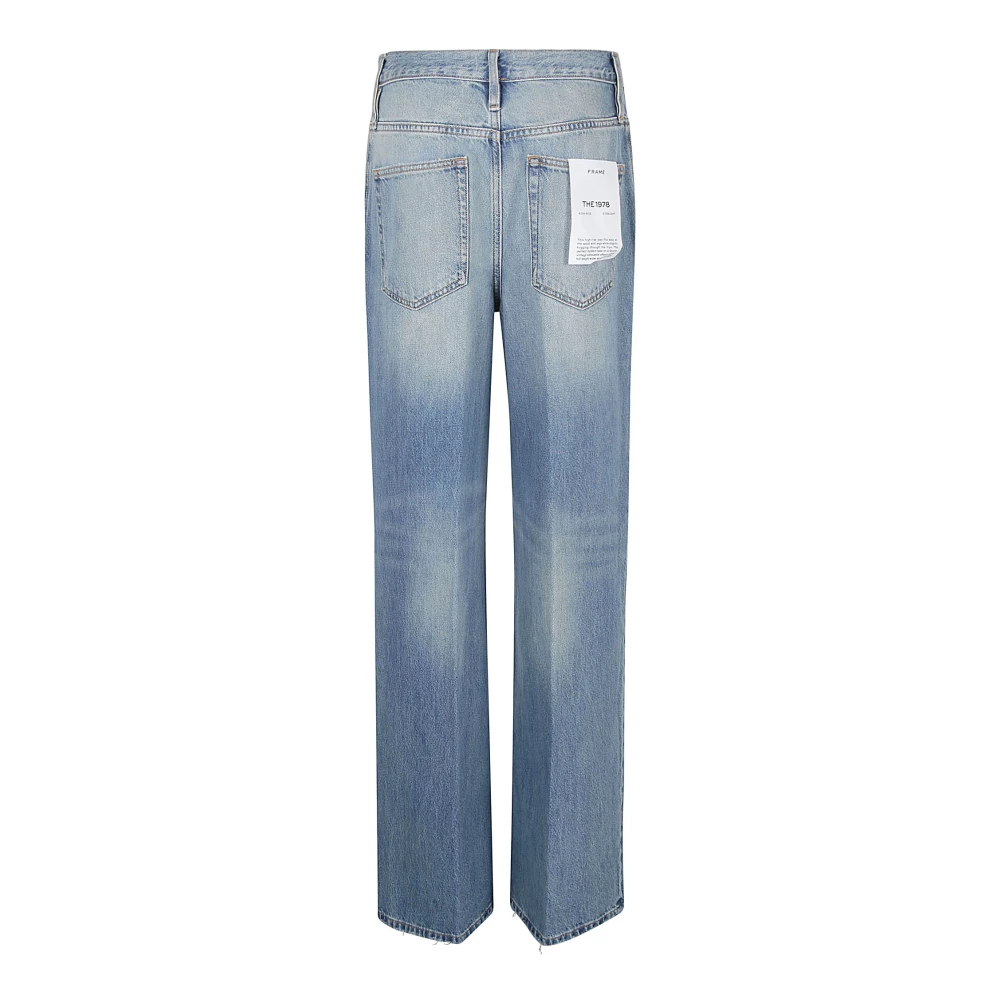 Frame Lichte Denim Geregenereerde Katoen Jeans Blue Dames
