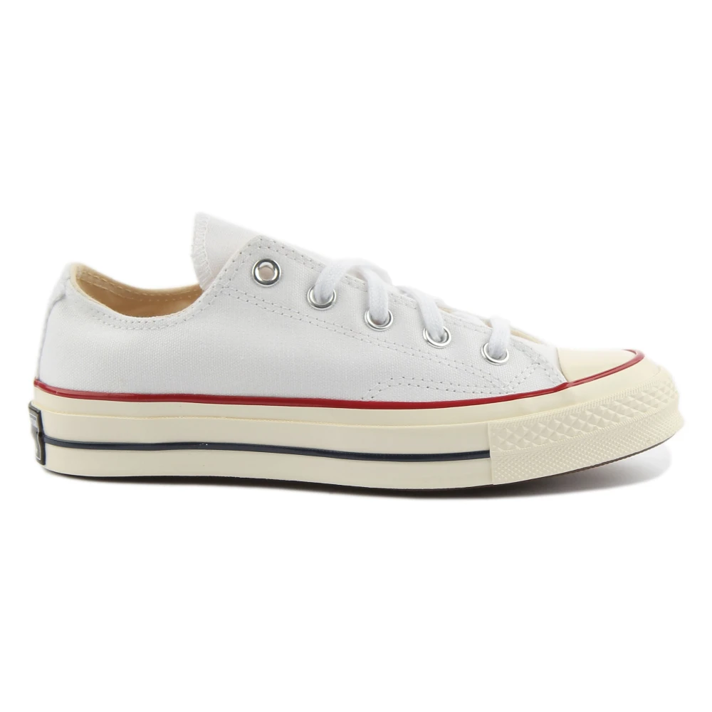 Converse Men's White Sneakers, 3 1/2 Uk, Vintage Low Top Canvas Trainers