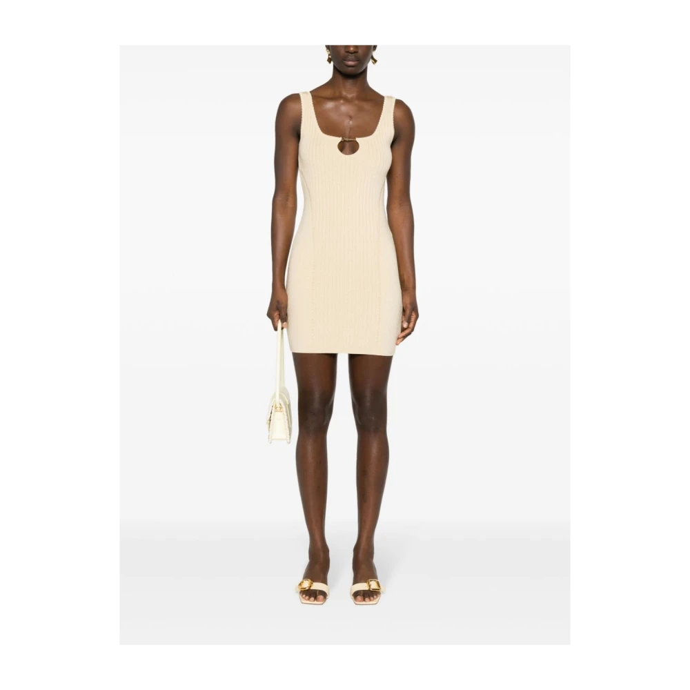 Jacquemus Knitted Dresses Beige Dames