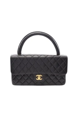 Pre-owned Matelassé Lambskin Axelremsväska