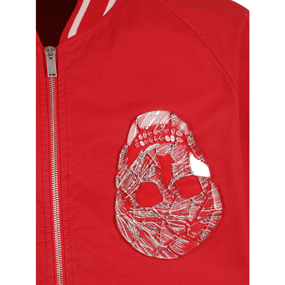 alexander mcqueen Oversized Bomber Jassen Red Heren