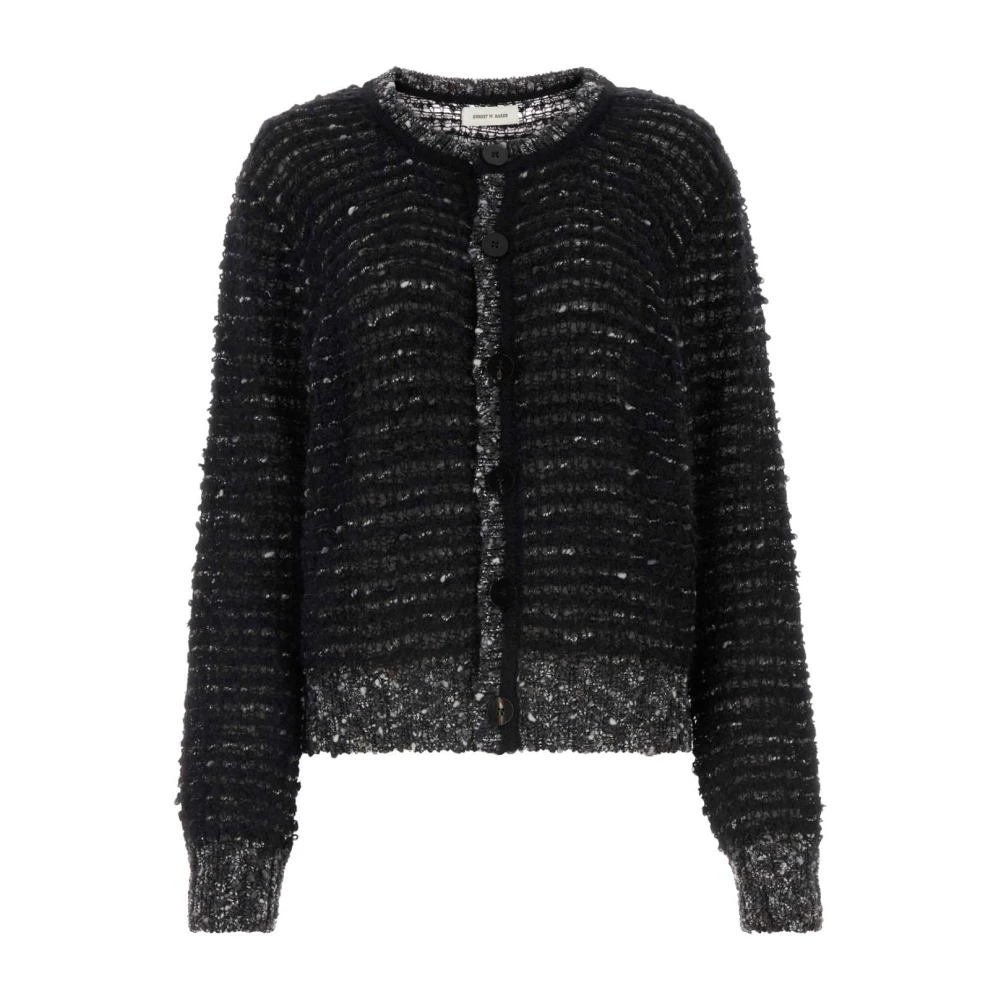 Ernest W. Baker Women's Two-Tone Mohair Blend Cardigan