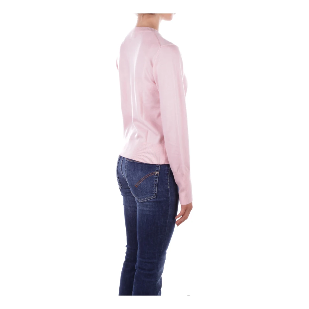 Guess Roze Logo Trui Zijde Wolmix Pink Dames