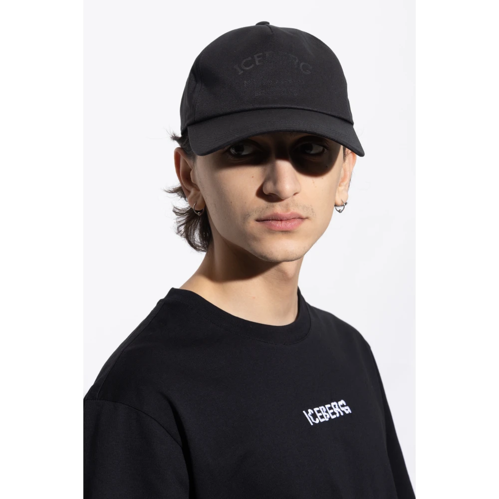 Iceberg Pet met logo Black Heren