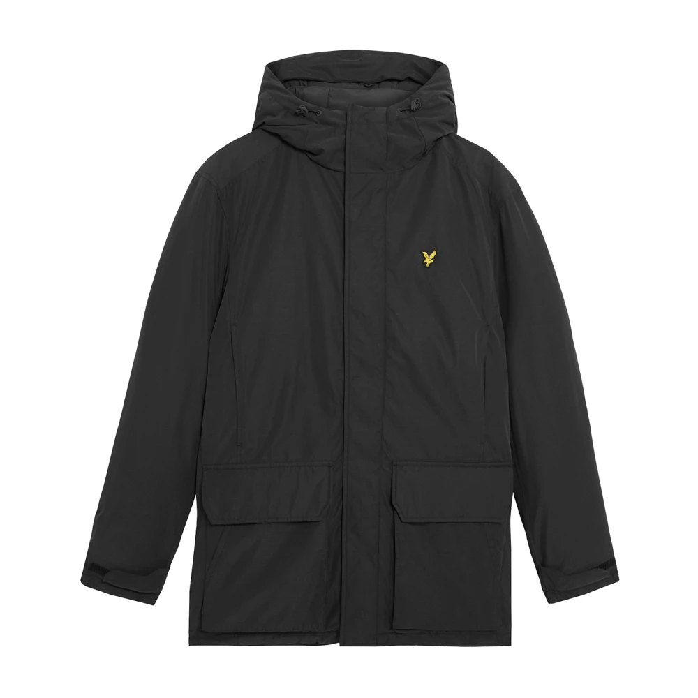 Lyle & Scott Men's Black Mid Jackets Membrane Parka