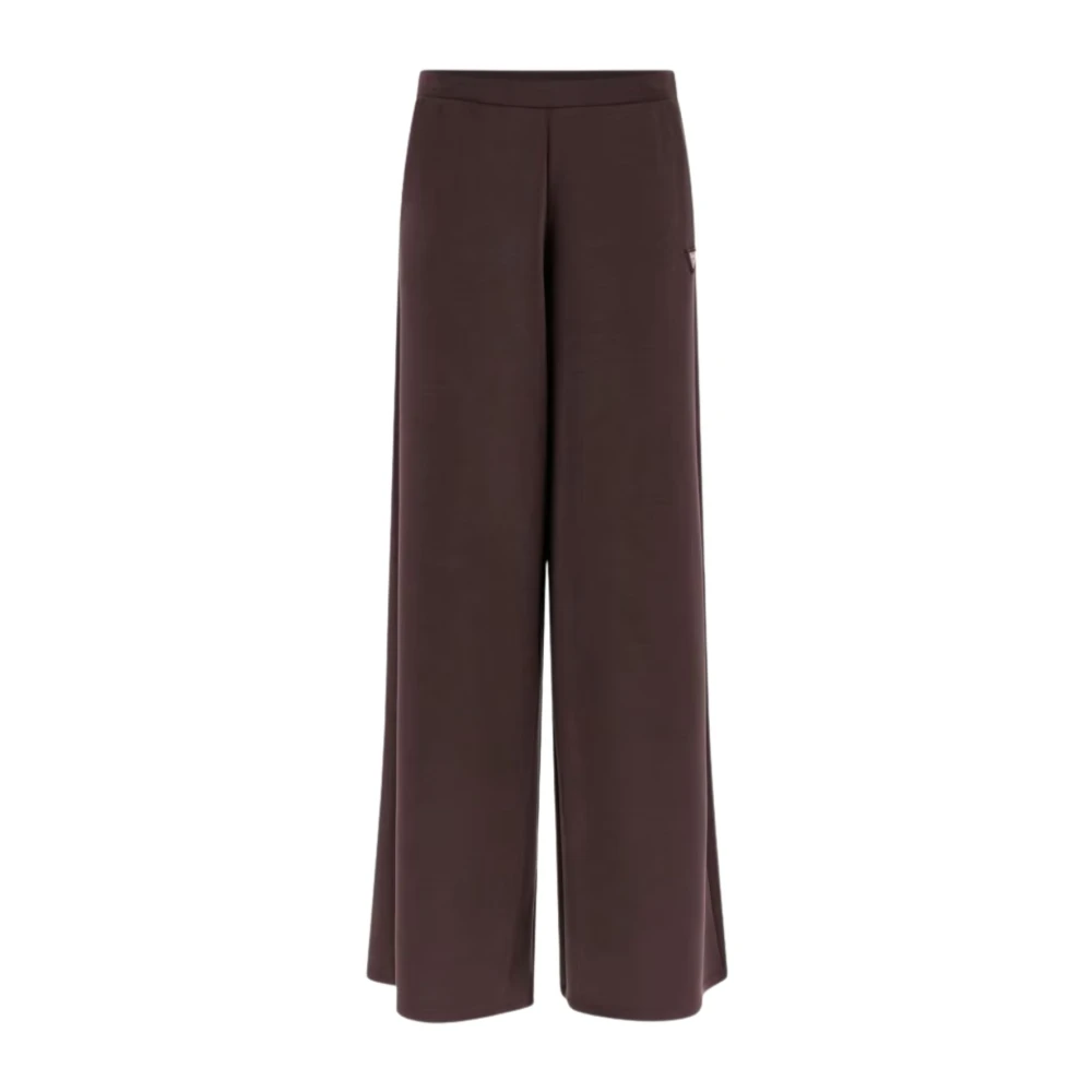 Guess Brown Olympe Wide Leg Trousers - Female - Sweatpants - Xs - Trousers