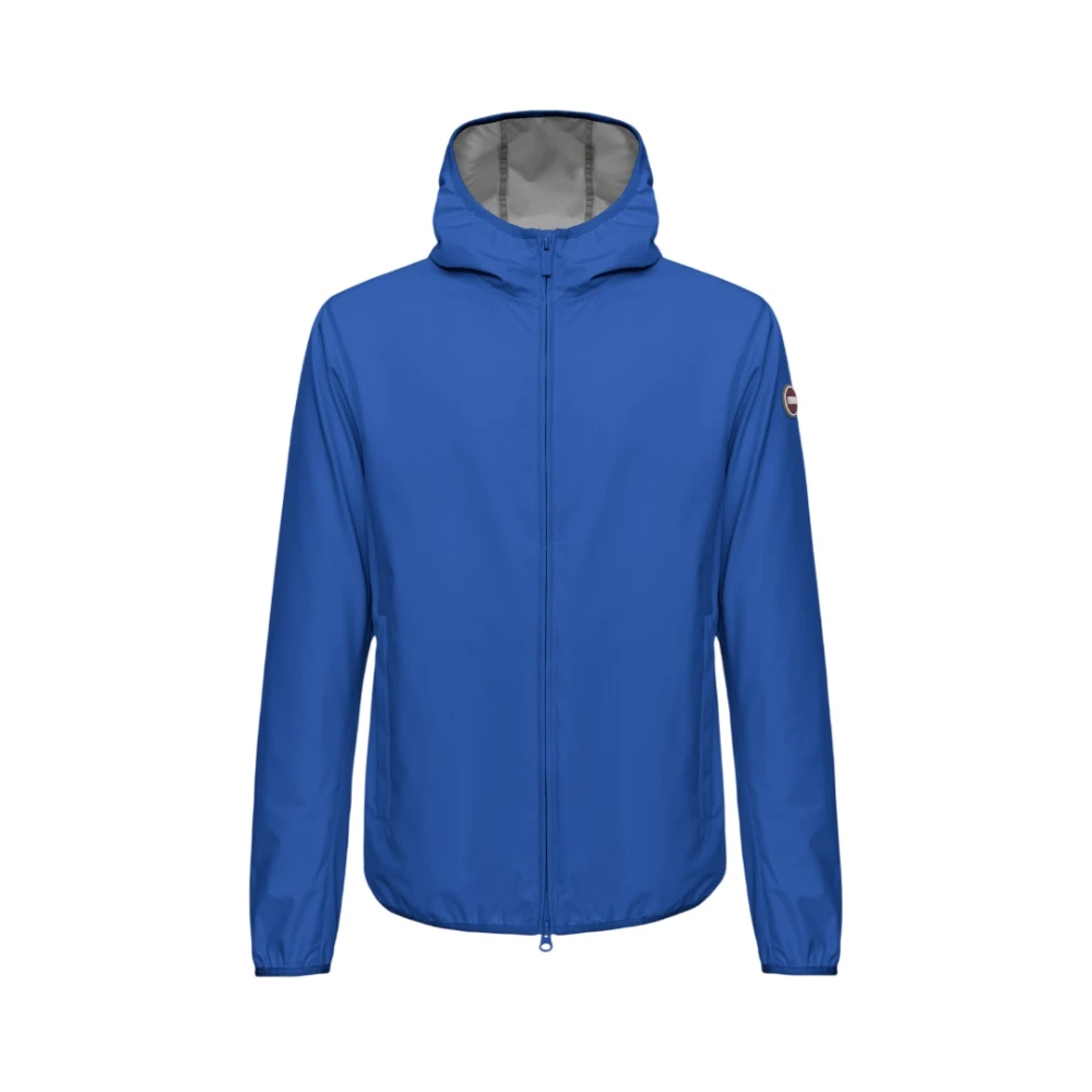 Colmar Men's Blue Windbreakers, Xl, Softshell Jacket With Hood