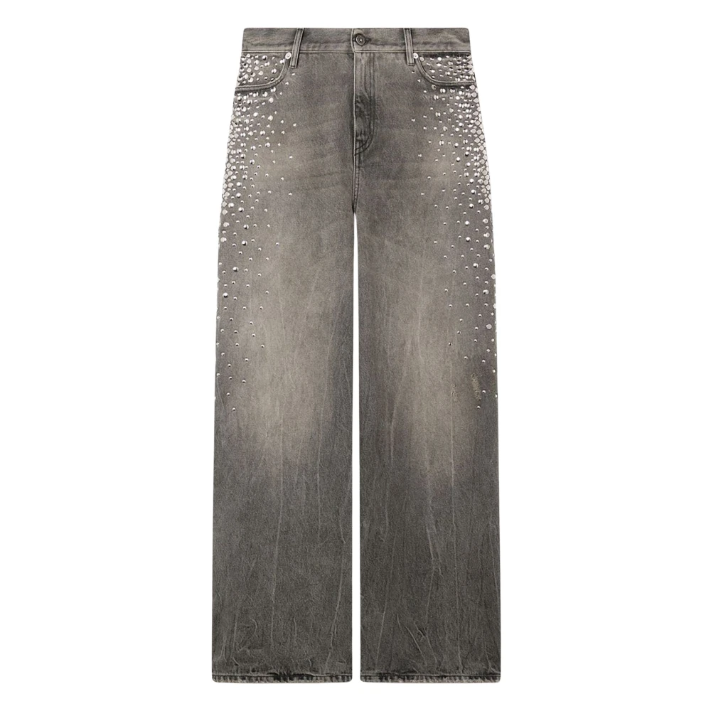 Golden Goose Women's Gray Loose Fit Jeans, W27, Melody Jeans