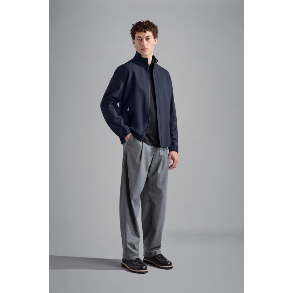 PAUL & SHARK Navy Jack met Nylon en Elastaan Blue Heren