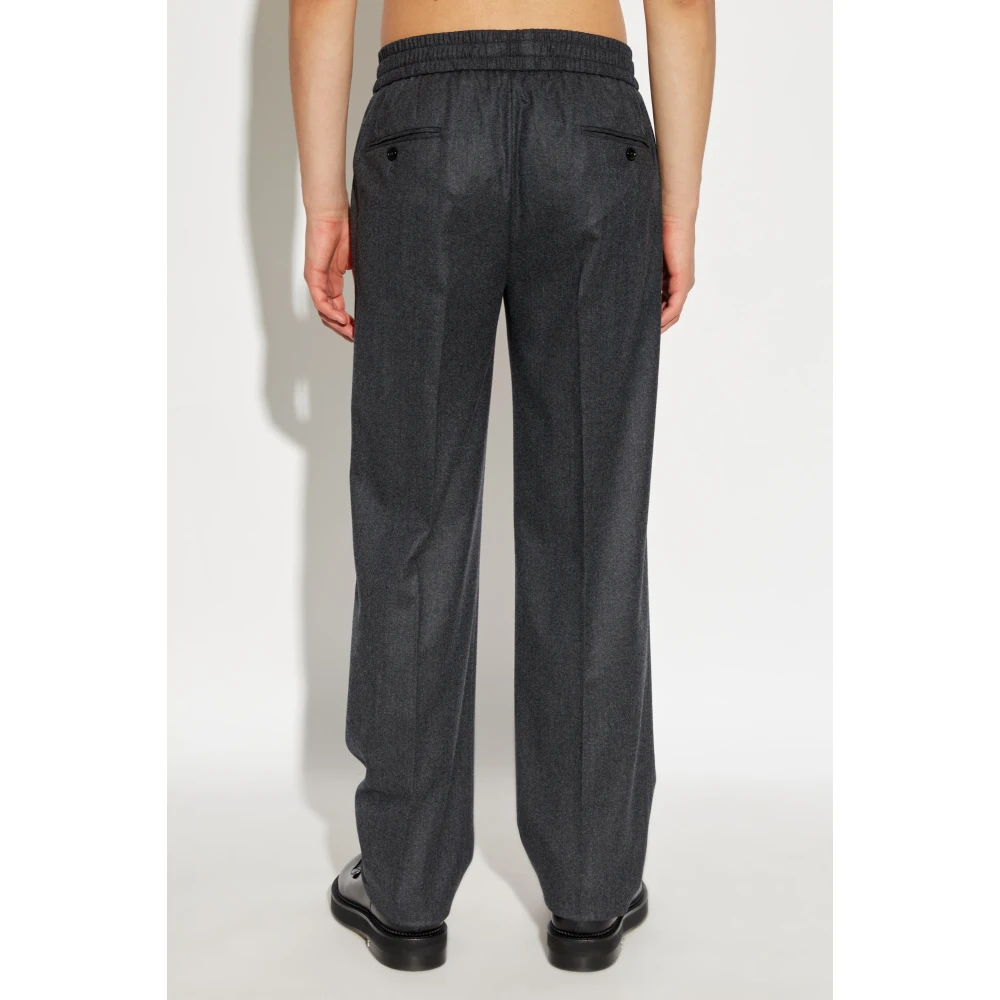 Dolce & Gabbana Wollen broek Gray Heren