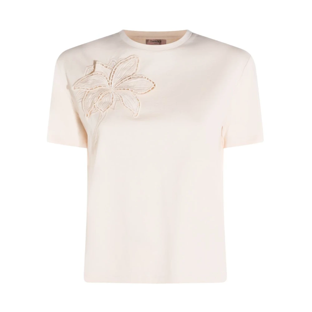 Twinset Women's Beige T-Shirts, Xs, T-Shirt