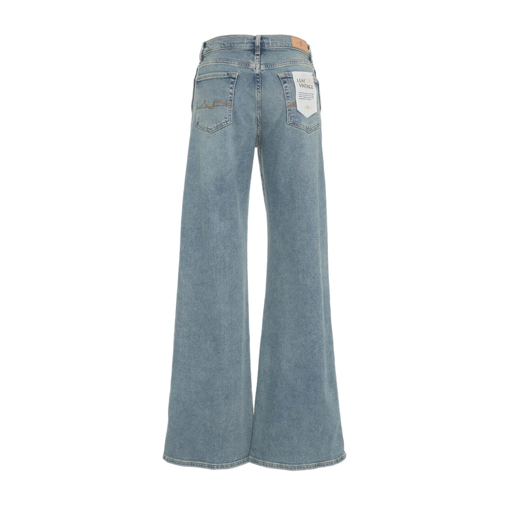 7 For All Mankind Wijde Jeans Denim Blue Dames