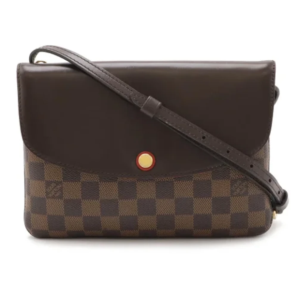 Louis Vuitton Vintage Pre-owned Plastic shoulder-bags Brown Dames