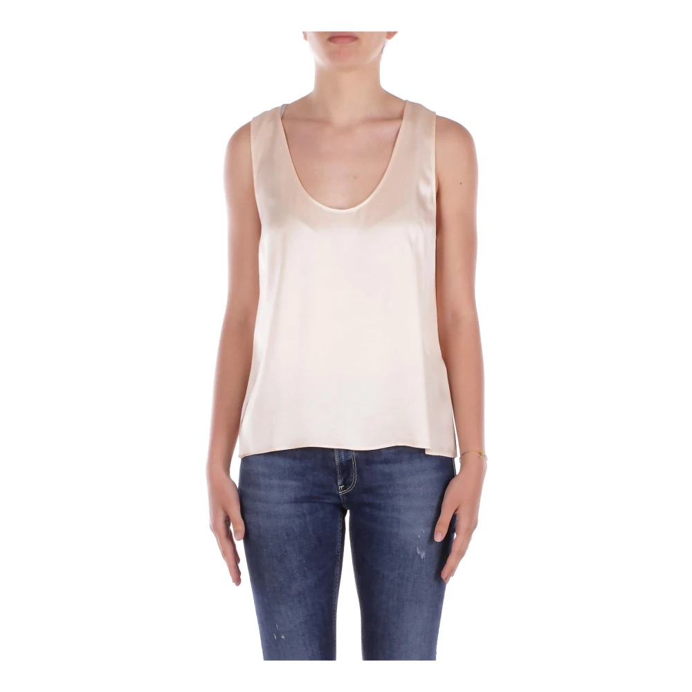 Liu Jo Donna Beige Top,, New, Extra Grande