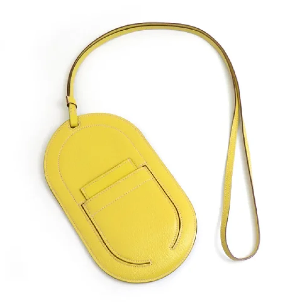 Hermès Vintage Pre-owned Leather key-holders Yellow Dames