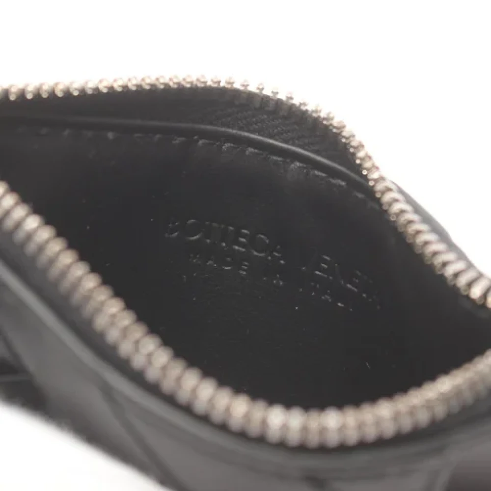 Bottega Veneta Vintage Pre-owned Fabric wallets Black Dames