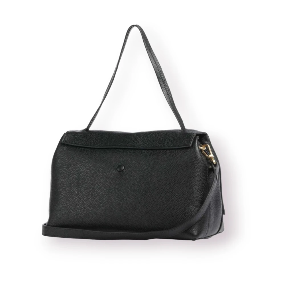 Twinset Leren tassen Black Dames