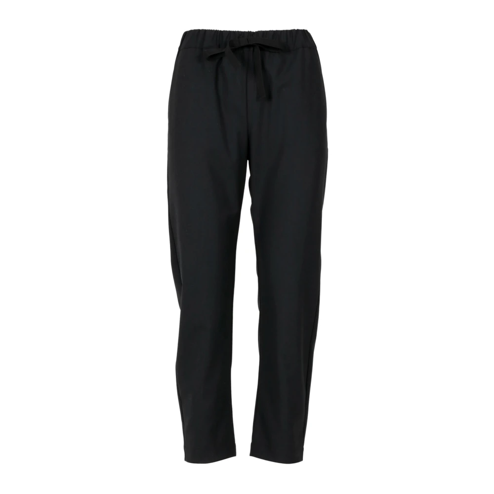 Semicouture Zwarte Wollen Broek Klassieke Stijl Black Dames