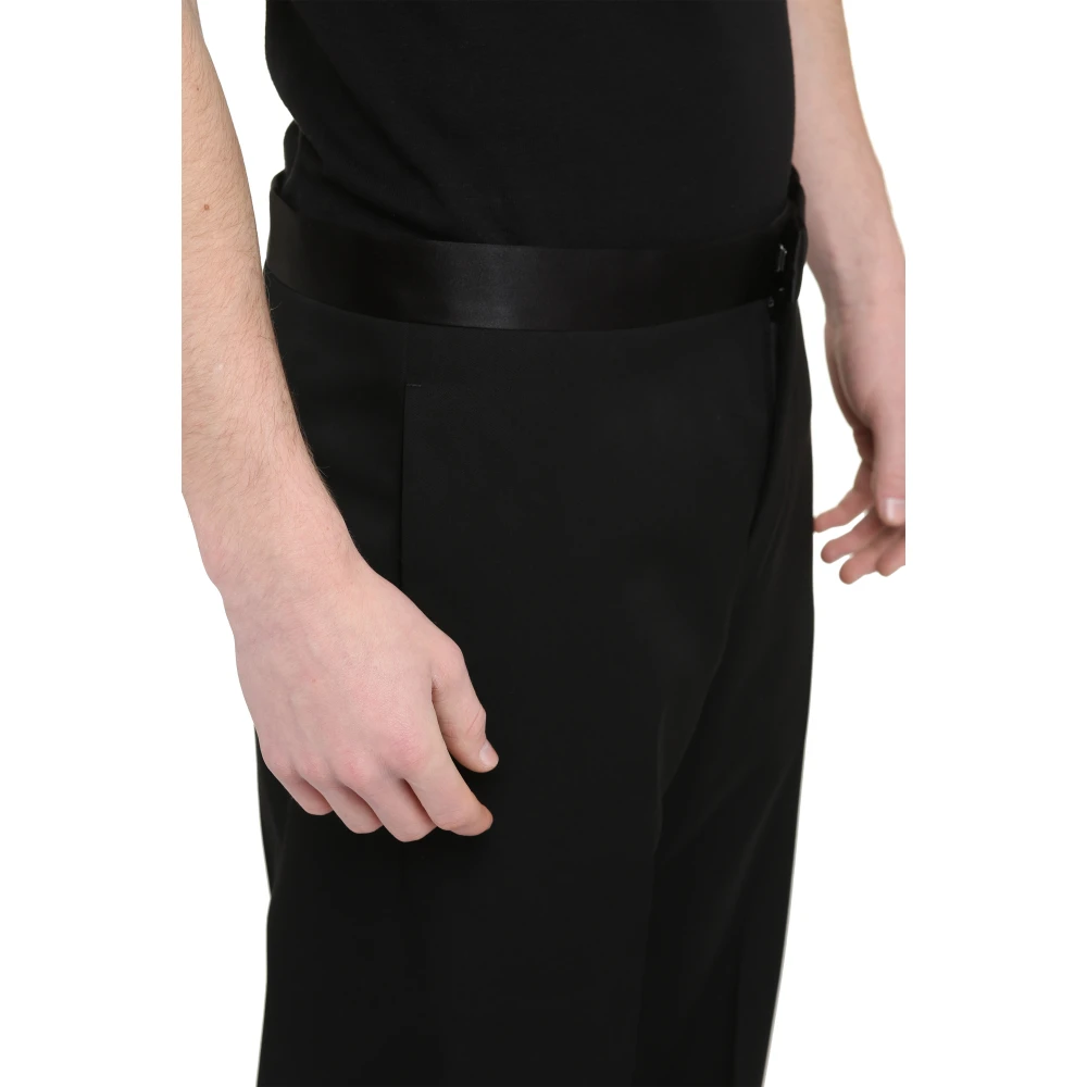 Givenchy Klassieke wollen broek Black Heren