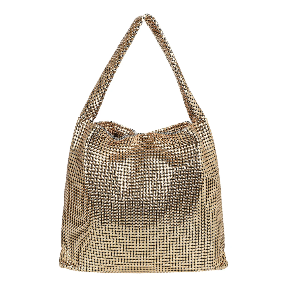 Paco Rabanne Gouden Pixel Tote Tas Yellow Dames