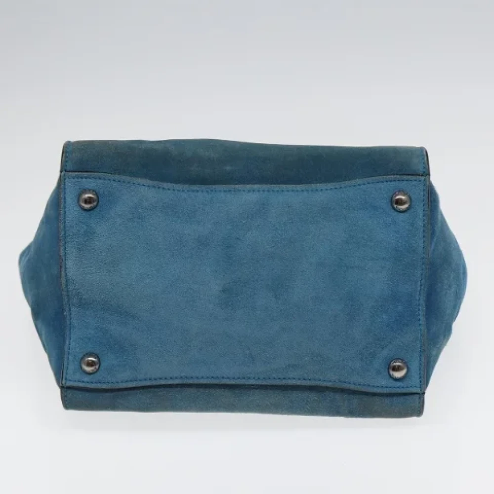 Prada Vintage Pre-owned Suede prada-bags Blue Dames