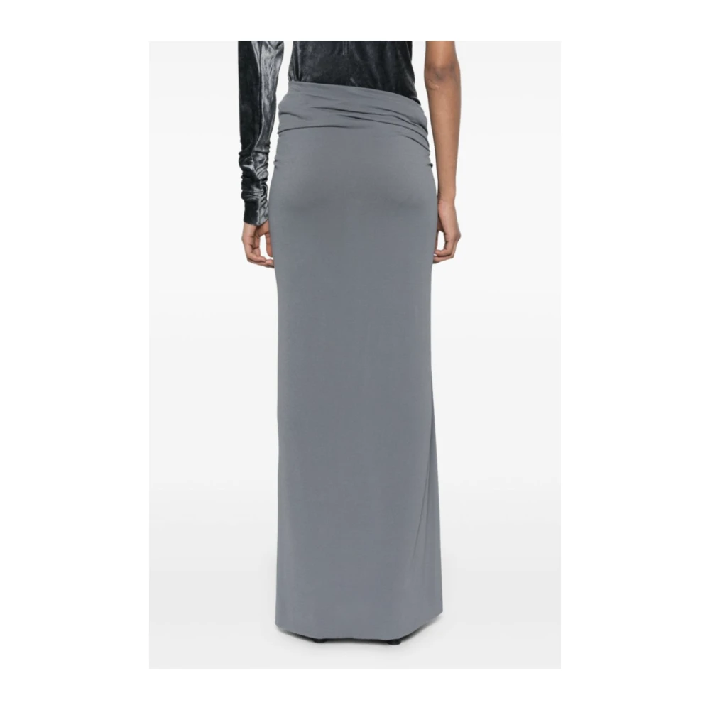 Rick Owens Stalen Poppy Rok Blue Dames