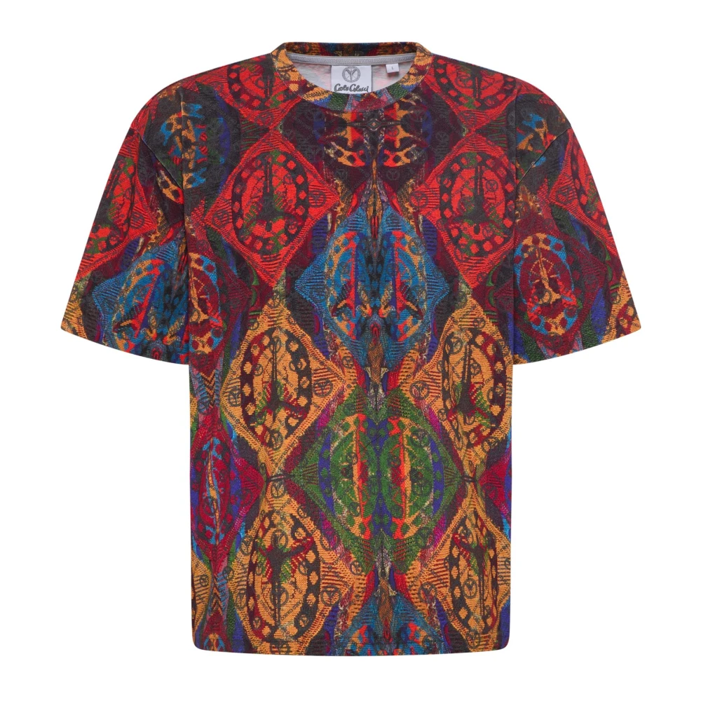 Carlo Colucci Oversize T-shirt Multicolor, Herr