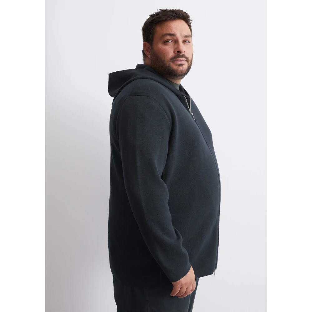 Marc O'Polo Capuchonvest met rits Blue Heren