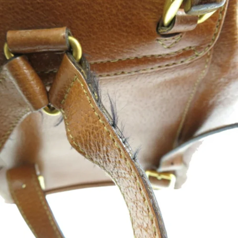 Gucci Vintage Pre-owned Fabric gucci-bags Brown Dames