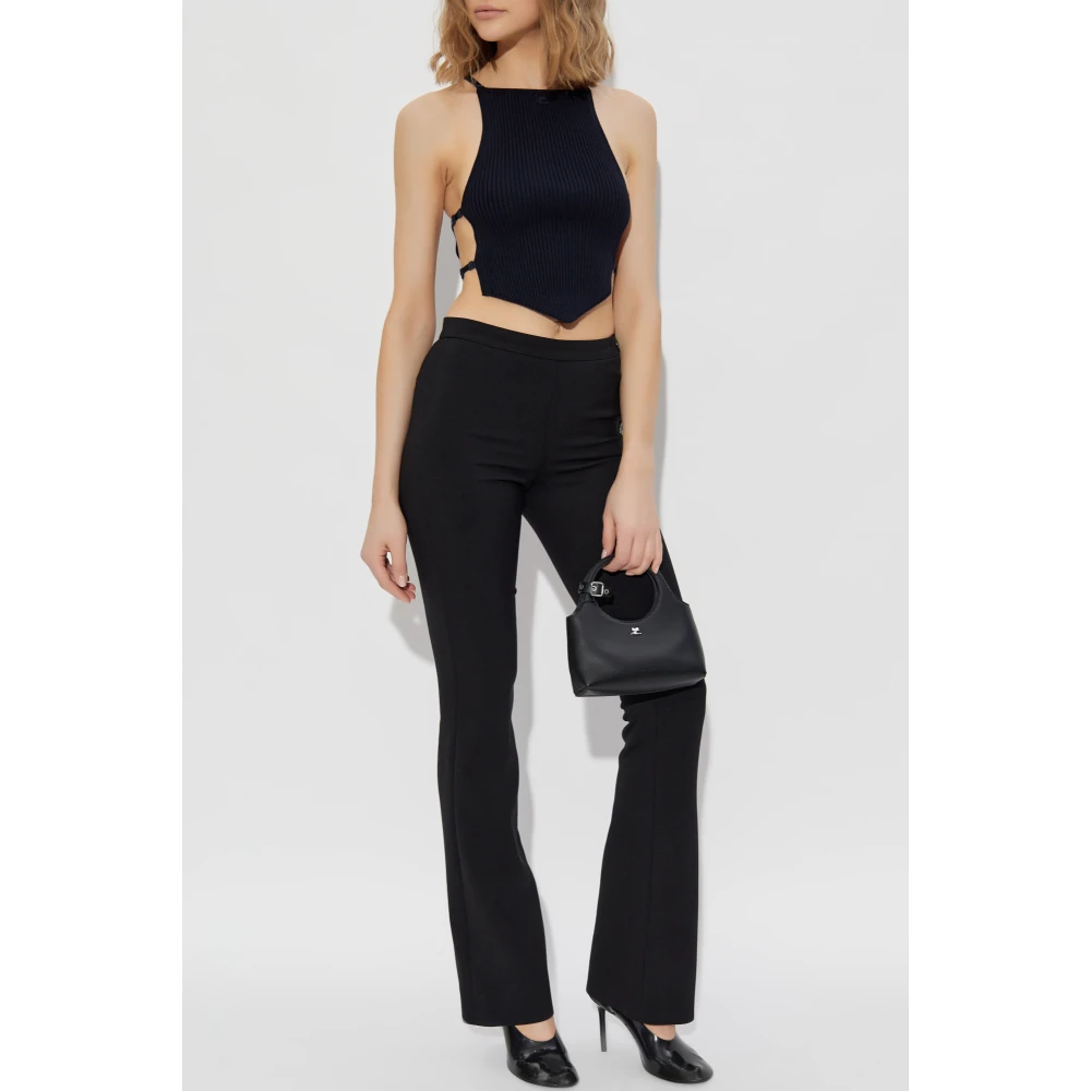 Courrèges Top met zijgleuven Blue Dames