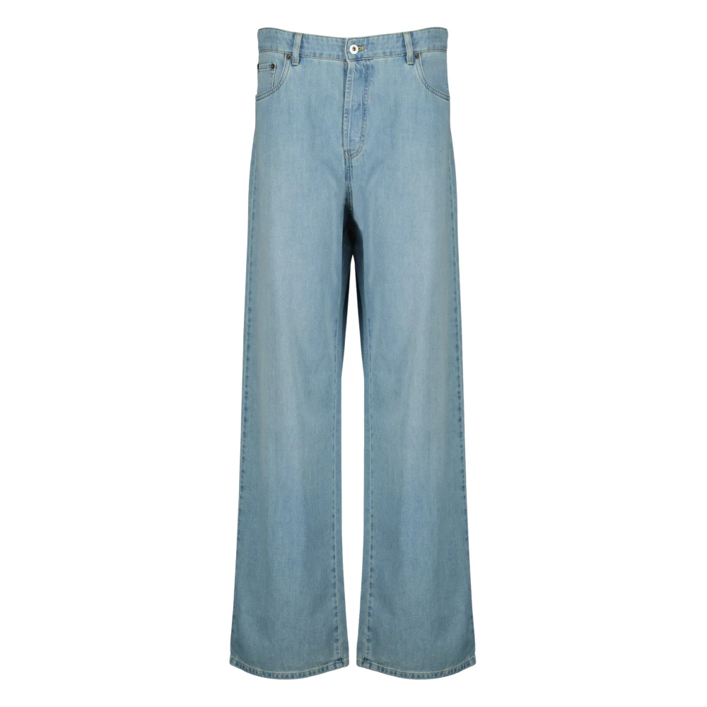 Miu Miu Women's Blue Wide Jeans, W27, Wide Jeans