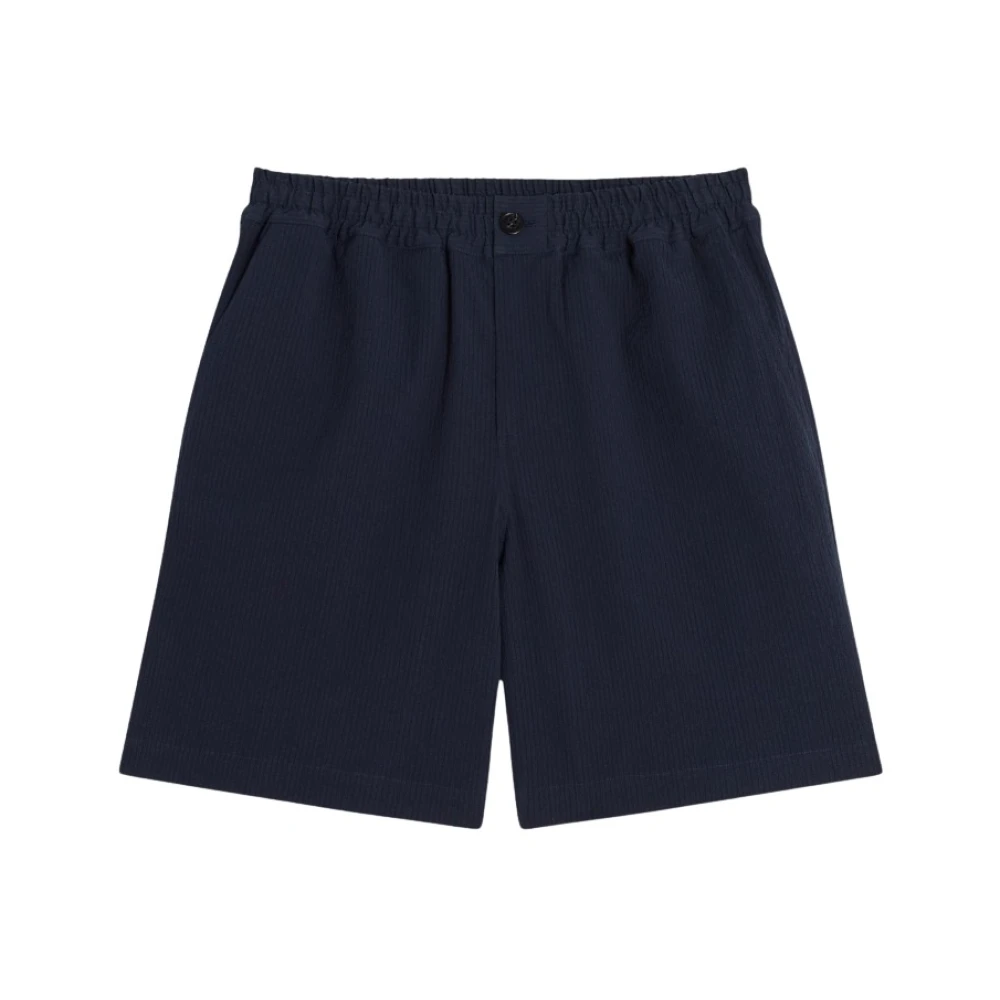 Maison Kitsuné Blue Casual Shorts, Male, L, Casual Shorts