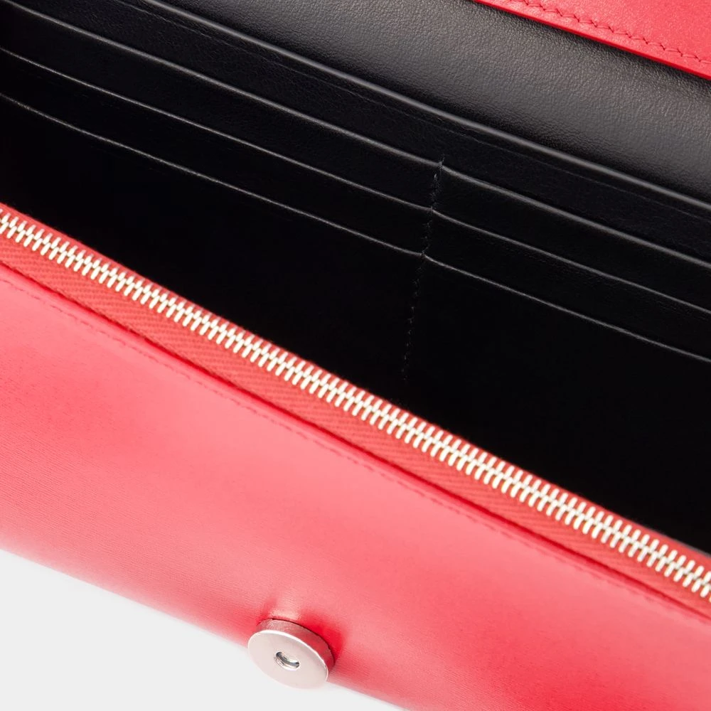 Jil Sander Rode Leren Crossbody Tas Red Dames