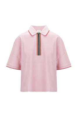 Kort Zip Polo Skjorta