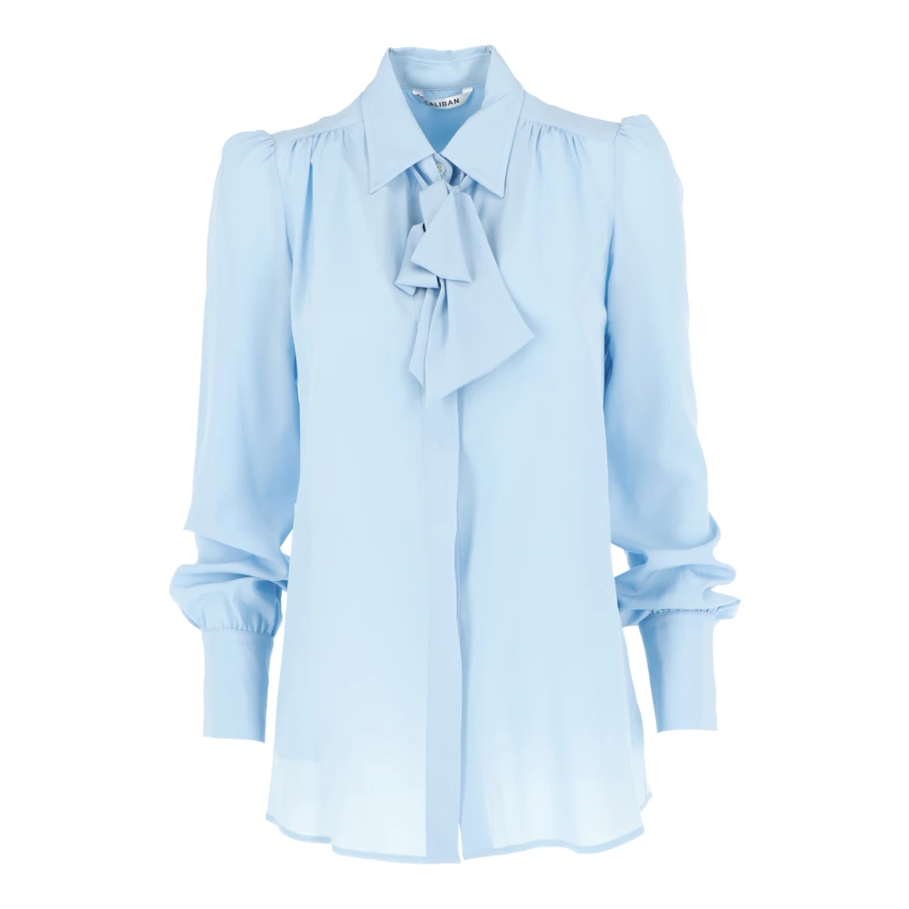 Caliban Casual Katoenen Overhemd voor Mannen Blue Dames