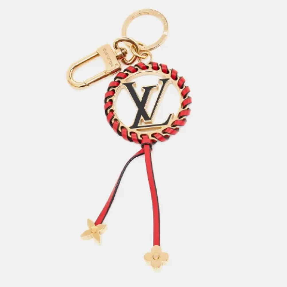 Louis Vuitton Vintage Pre-owned Fabric key-holders Red Dames