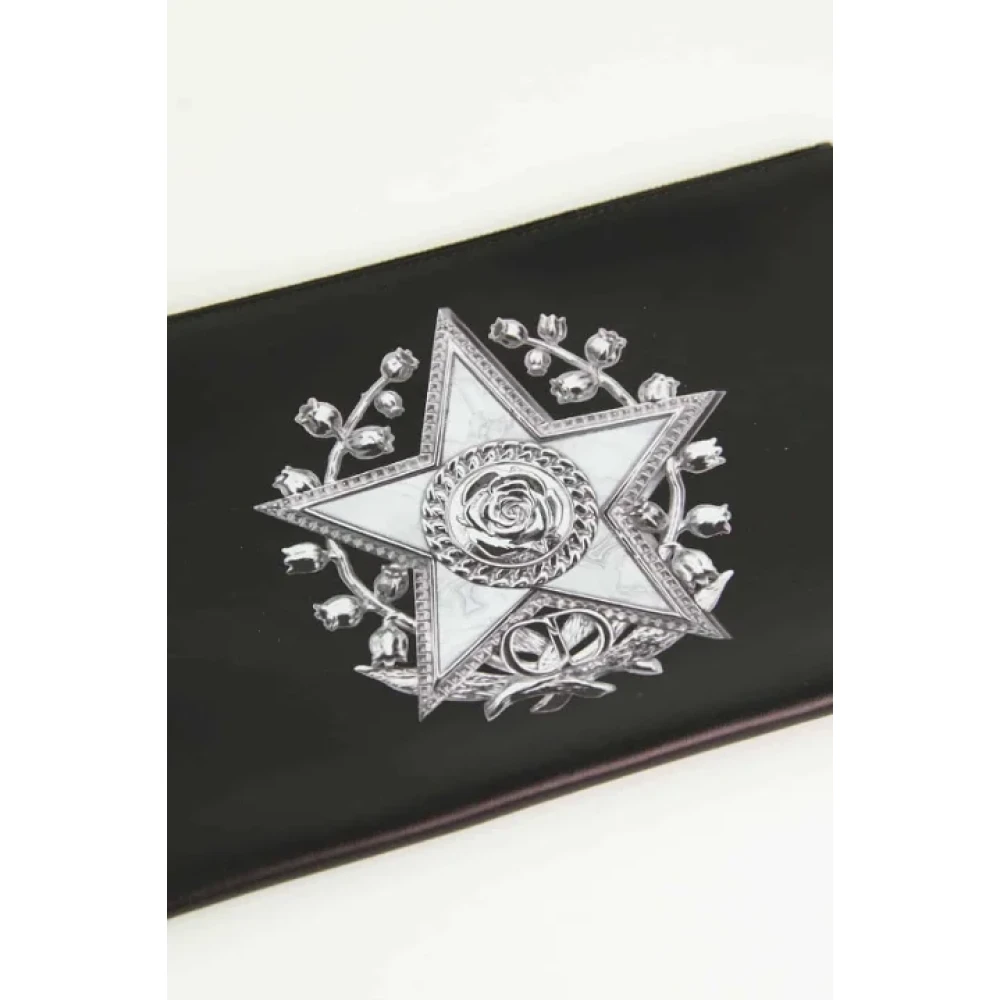 Dior Vintage Pre-owned Leather clutches Black Dames