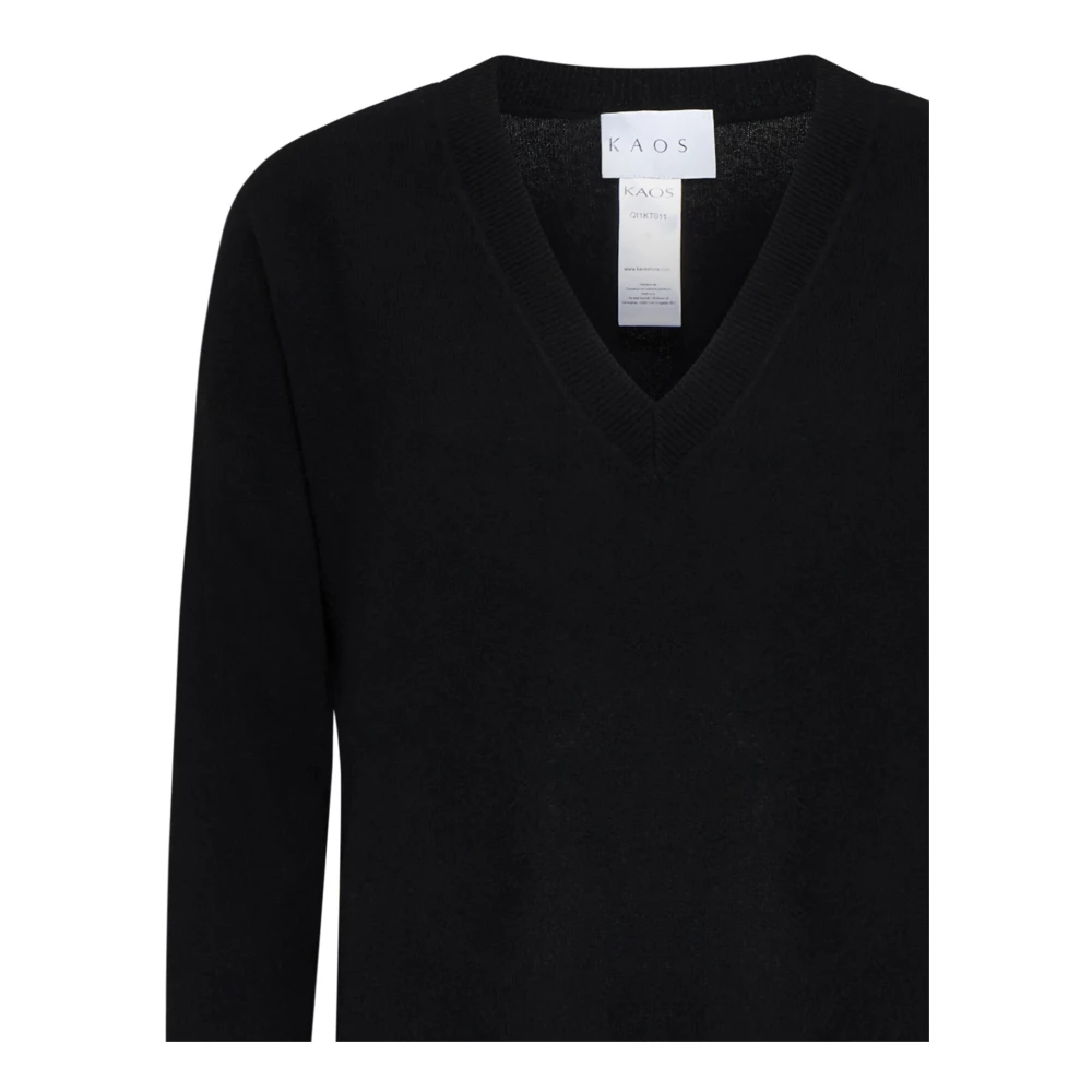Kaos Zwarte Sweater Collectie Black Dames