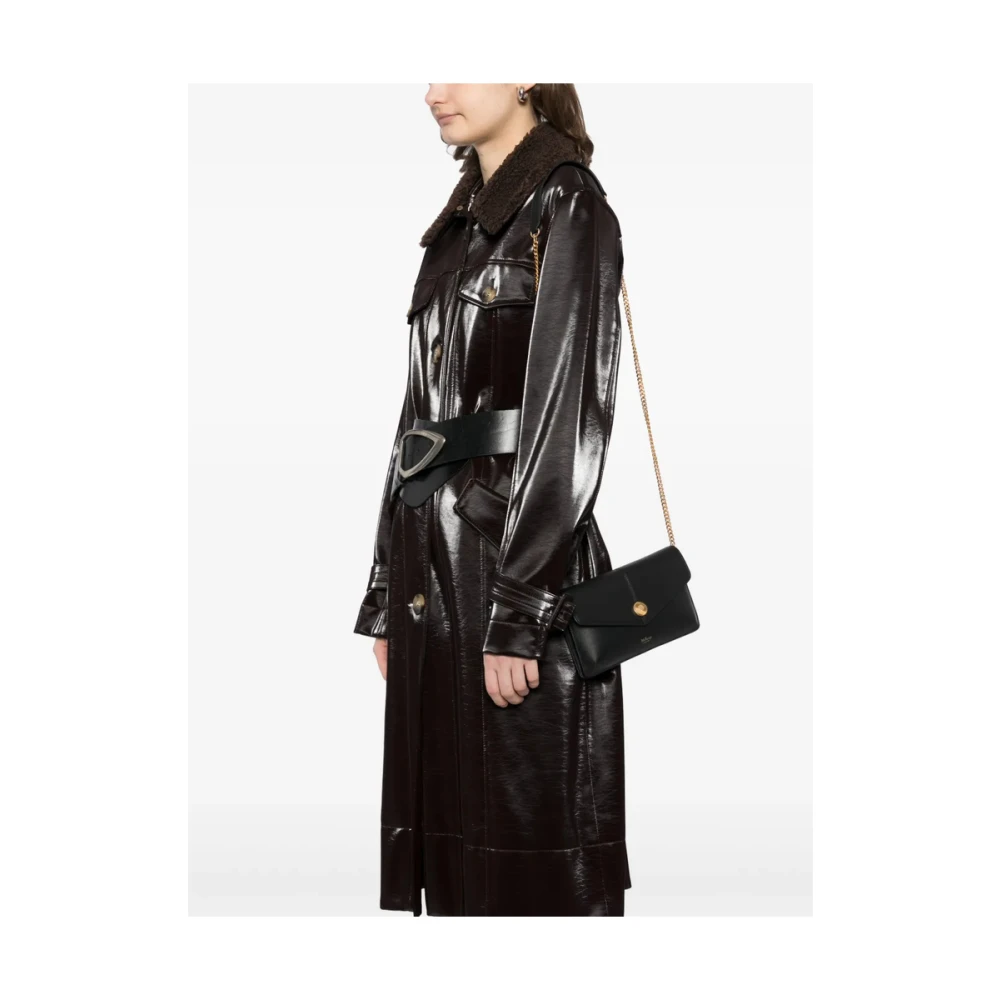 Mulberry Zwarte Schoudertas met Zak en Ketting Black Dames