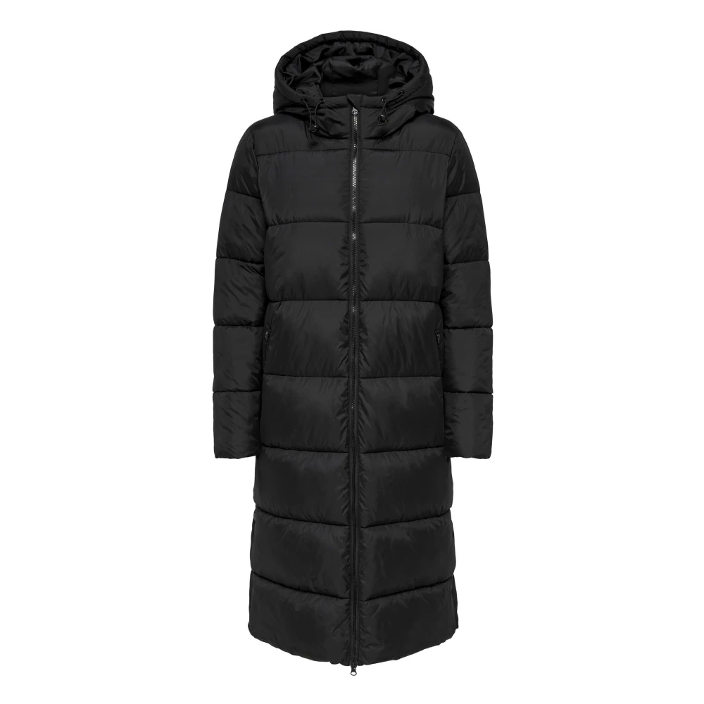 Only Montana Lange Gewatteerde Jas Black Dames