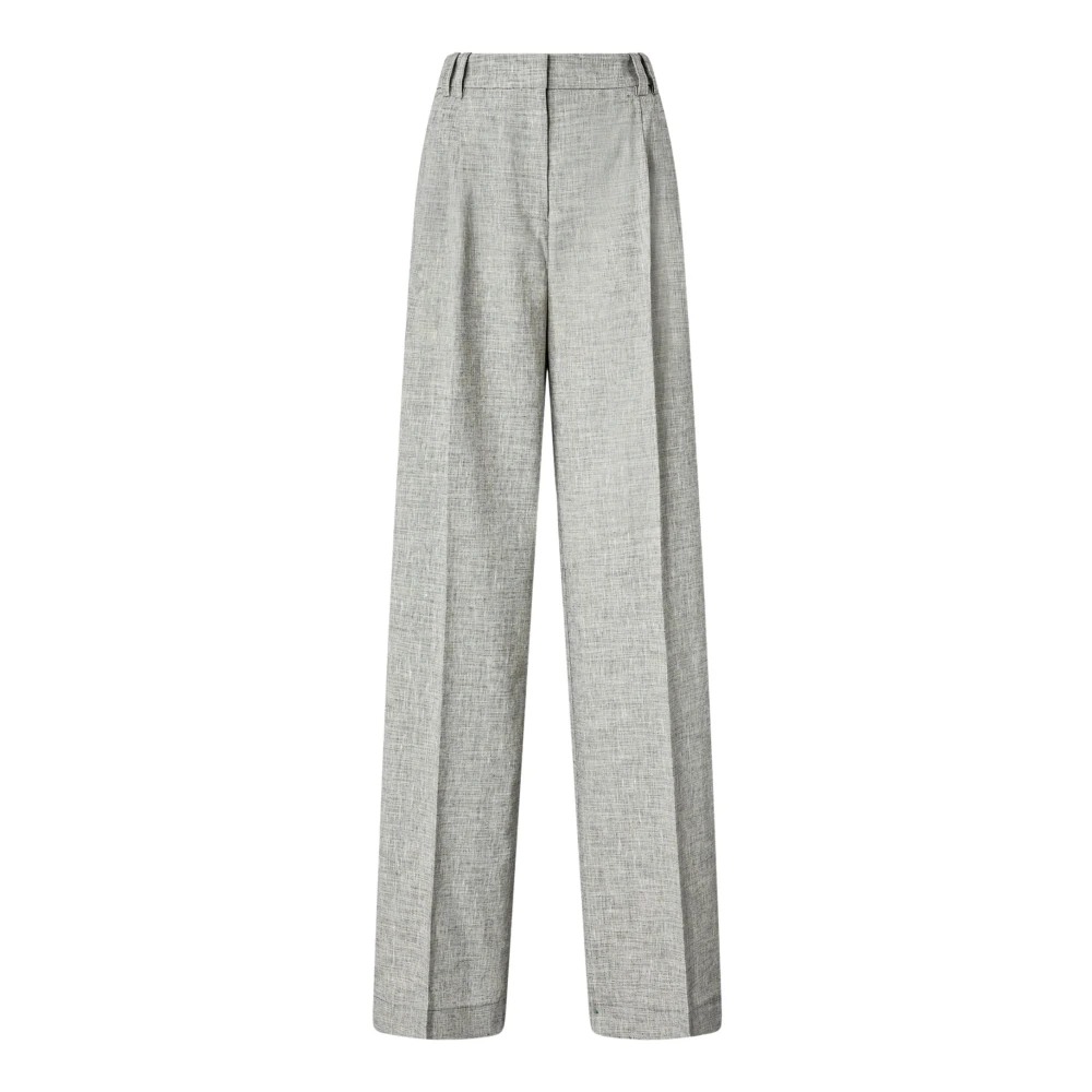 Pinko Women's Gray Wide Trousers, Xs, Trousers