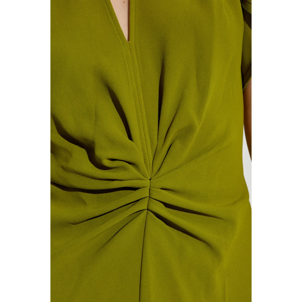 Victoria Beckham V-hals jurk Green Dames