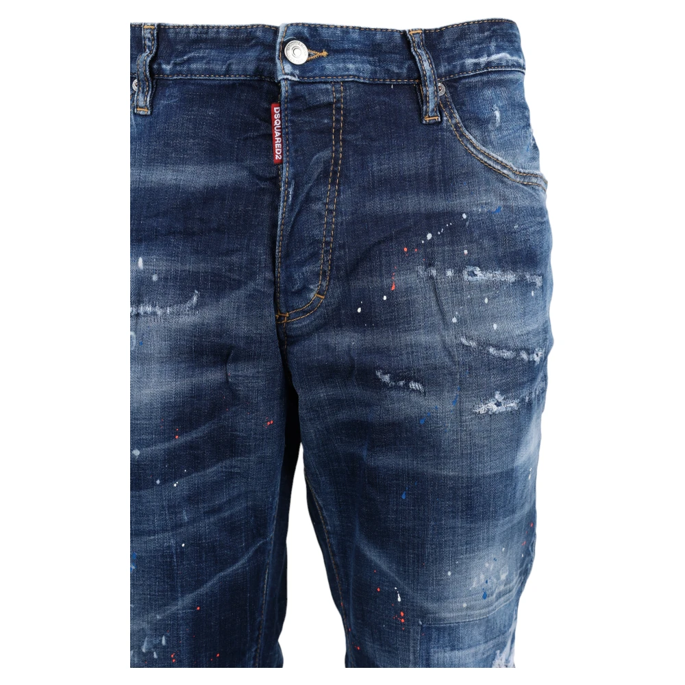 Dsquared2 Tijdloze Straight Jeans voor heren Blue Heren