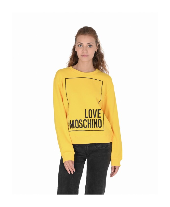 sweatshirt-jaune-avec-logo