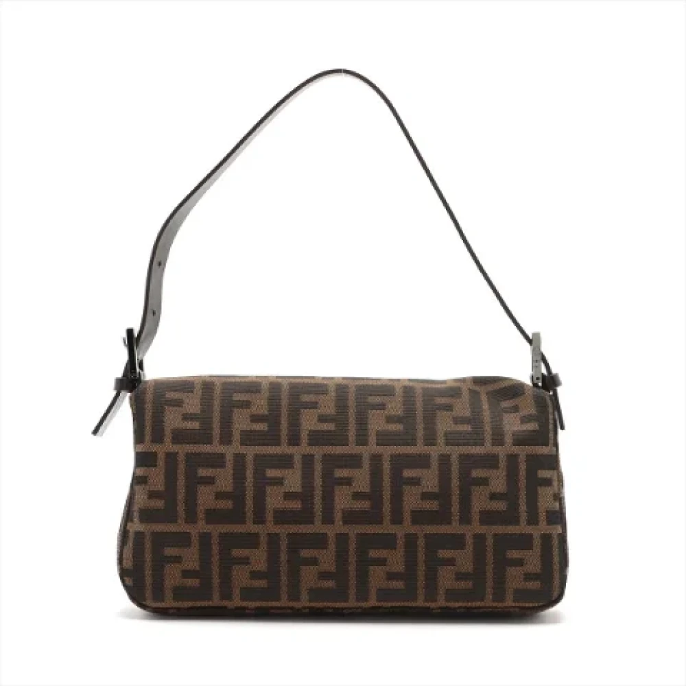 Fendi Vintage Pre-owned Canvas handbags Brown Dames