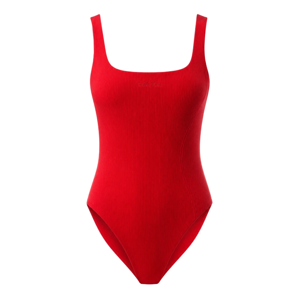 Calvin Klein Jeans Women's Red Seamless One Piece - Swimsuits - S - Swimwear