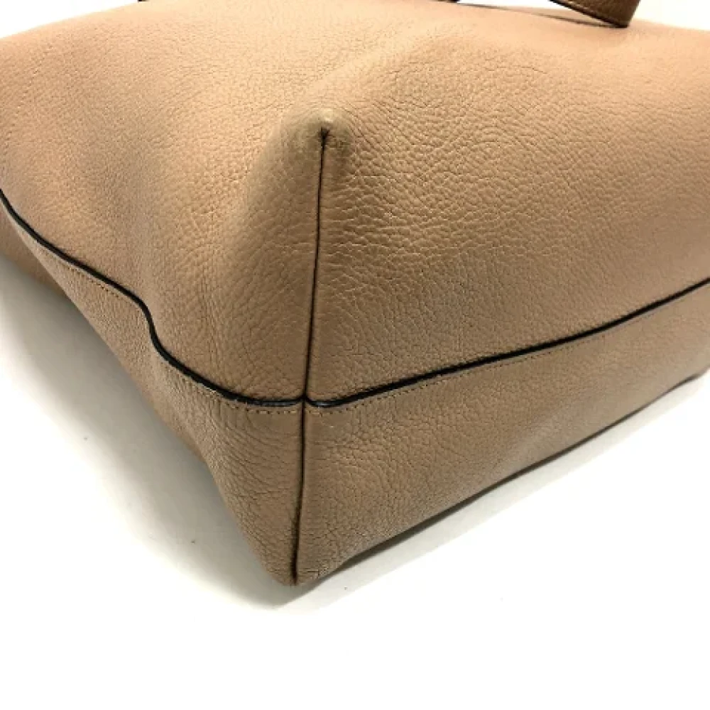 Prada Vintage Pre-owned Leather prada-bags Beige Dames