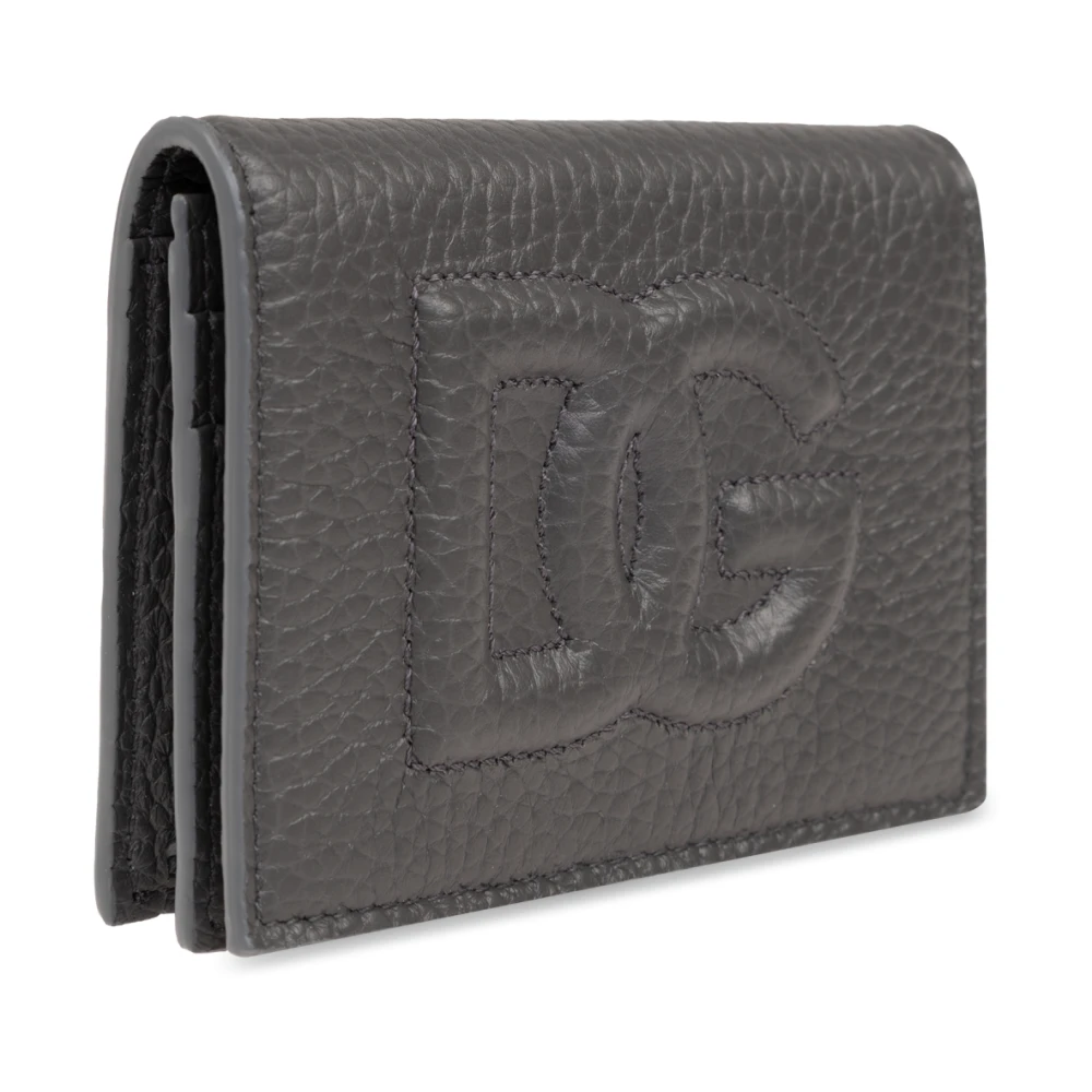 Dolce & Gabbana Kaarthouder met logo Gray Heren