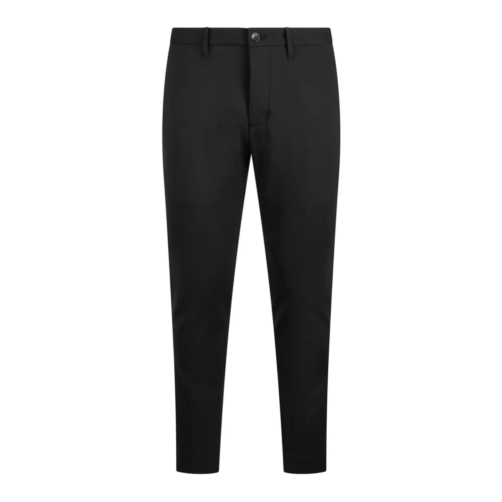Nine In The Morning Chino Broek van Stretchwolmix Black Heren