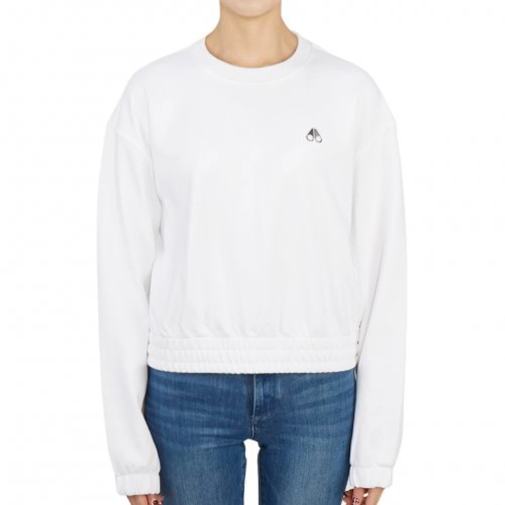 Moose Knuckles Women's White Felpa - Sweatshirts - S - Sweatshirts & Hoodies